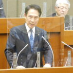 尾花和歌山市長、３期目への立候補を表明