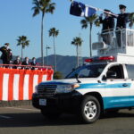 和県警本部の年頭視閲式　３年ぶりに開催