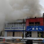 新宮市の店舗兼住宅で火災