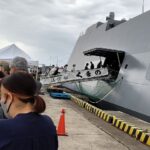 新宮港で海上自衛隊の護衛艦「くまの」一般公開