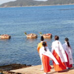 ５年ぶりに雛舟渡御が復活　淡島神社「ひな流し」