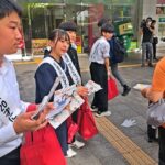 和歌山駅で中学生が２０歳未満の飲酒防止呼びかけ