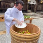 「梅の日」田辺市本宮町の熊野本宮大社で梅漬け神事