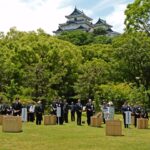 秋篠宮さまご夫妻・和歌山城公園で記念植樹