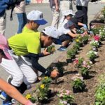花王が花苗セットを砂山小こどもセンターに寄贈/和歌山県