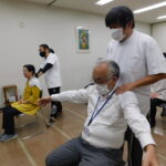 和歌山盲学校高等部理療科　紀陽情報システムで実習