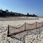 白良浜などに防砂ネット／和歌山・白浜町