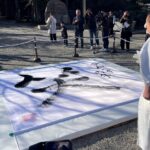 新年への願いは「笑」熊野本宮大社で大筆書き／和歌山・田辺市