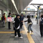 和歌山キワニスクラブが中学生らと児童虐待防止の街頭啓発／和歌山