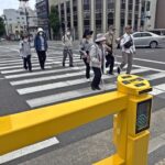 和歌山市でＬＥＤ付き音響信号機の渡り初め